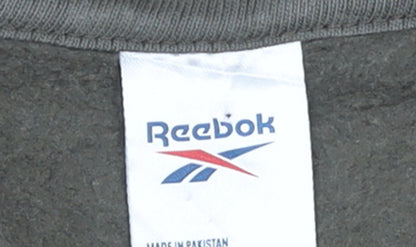 Reebok Men's Grey Small Crew Neck Pullover Sweatshirt