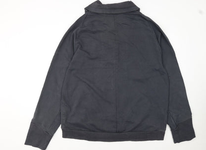 Nike Mens Black XL Basic Jacket Cotton Snap Wind-Resistant