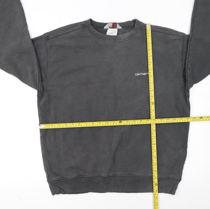 Carhartt Men's Grey Cotton Crew Neck Pullover Sweatshirt L