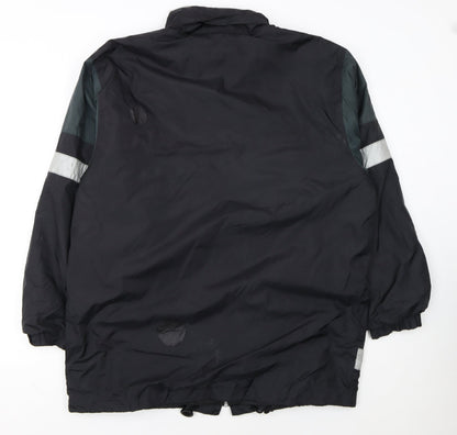 John Baner Men's Black Windbreaker Jacket Size 40 Regular Fit Outdoor