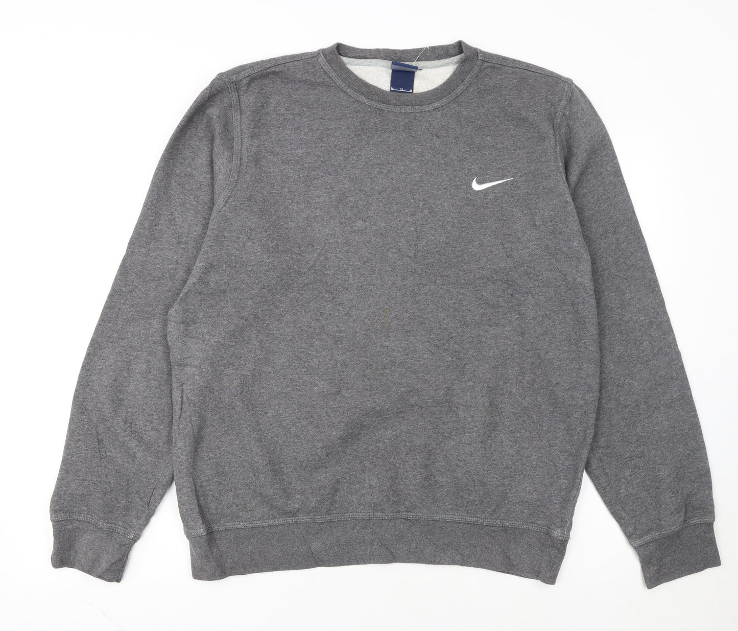 Nike Men's Grey Crew Neck Fleece Sweatshirt M Regular Fit