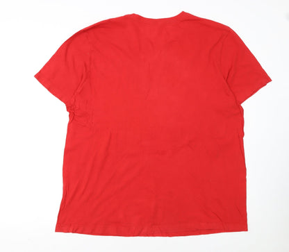 Nike Men's Red XL Air Graphic T-Shirt Short Sleeve Sports Tee