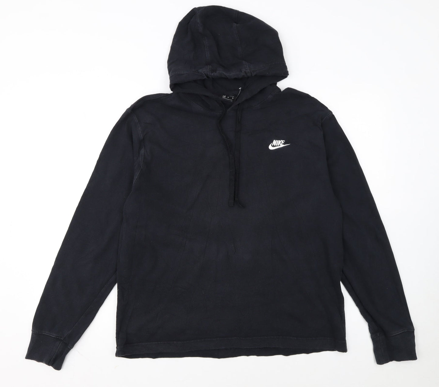 Nike Women’s Black Pullover Hoodie Medium 100% Cotton Logo Detail