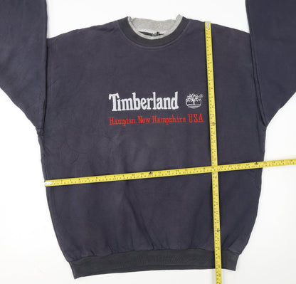 Timberland Men’s Navy Blue XL Pullover Sweatshirt Embroidered USA