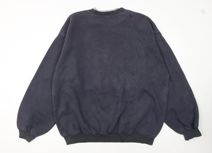 Timberland Men’s Navy Blue XL Pullover Sweatshirt Embroidered USA