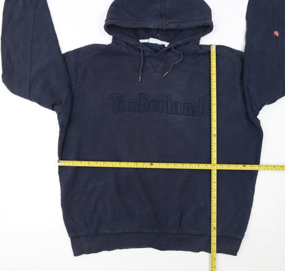 Timberland Men's Blue Pullover Hoodie 2XL Cotton Blend Outdoor Style