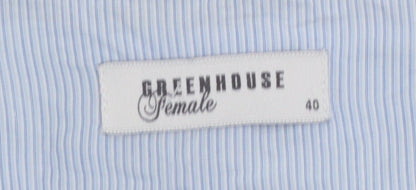 Greenhouse Female Women’s White Cotton Tunic Style Long Sleeve Blouse Size 12