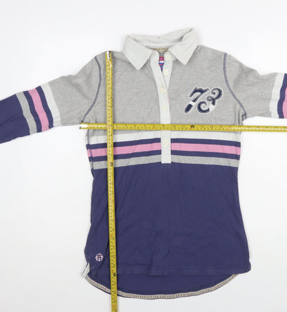 Next Women's Multicoloured Cotton Polo Shirt Size 12