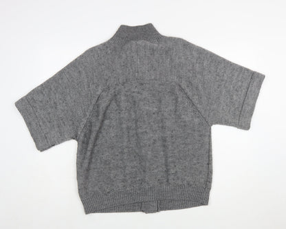 Kaliko Women's Grey Cable-Knit Button Cardigan Size 16