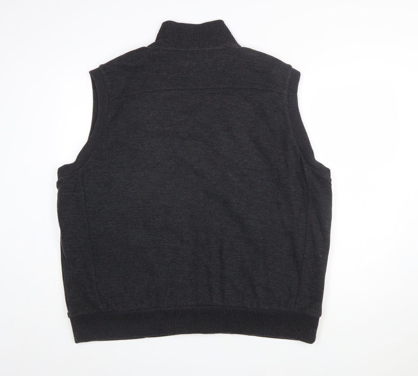 Marks and Spencer Blue Harbour Men's Grey 2XL Sleeveless Full Zip Vest