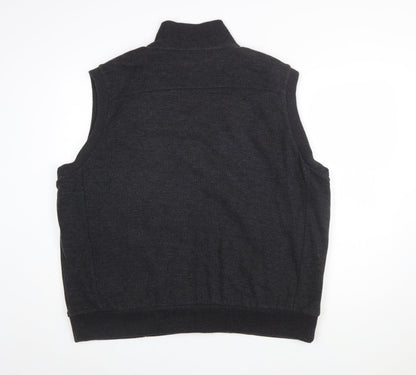 Marks and Spencer Blue Harbour Men's Grey 2XL Sleeveless Full Zip Vest
