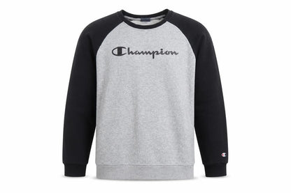 Champion Boys Grey & Black Pullover Sweatshirt 2XL 15-16 Years Logo Print