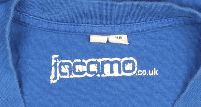 Jacamo Men's Blue LA City of Angels Cotton Graphic T-Shirt Size L