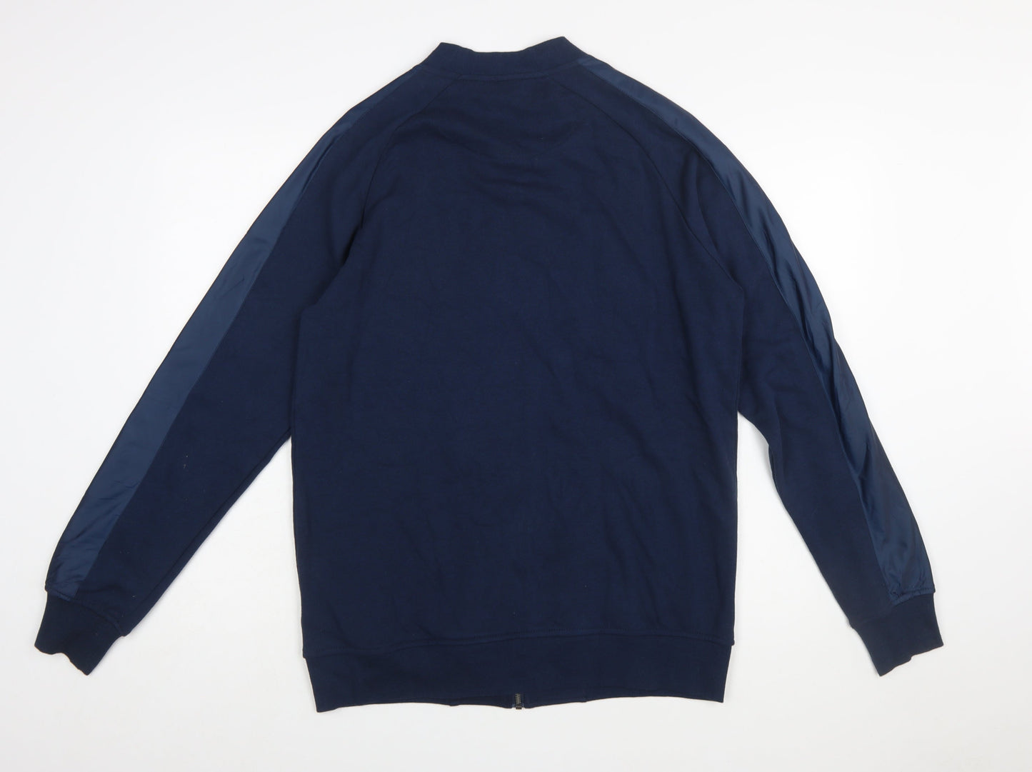 Livergy Men's Blue Full Zip Graphic Sweatshirt Size M