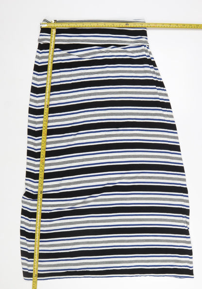 Max Studio Women’s Multicoloured Striped Midi Skirt Size M