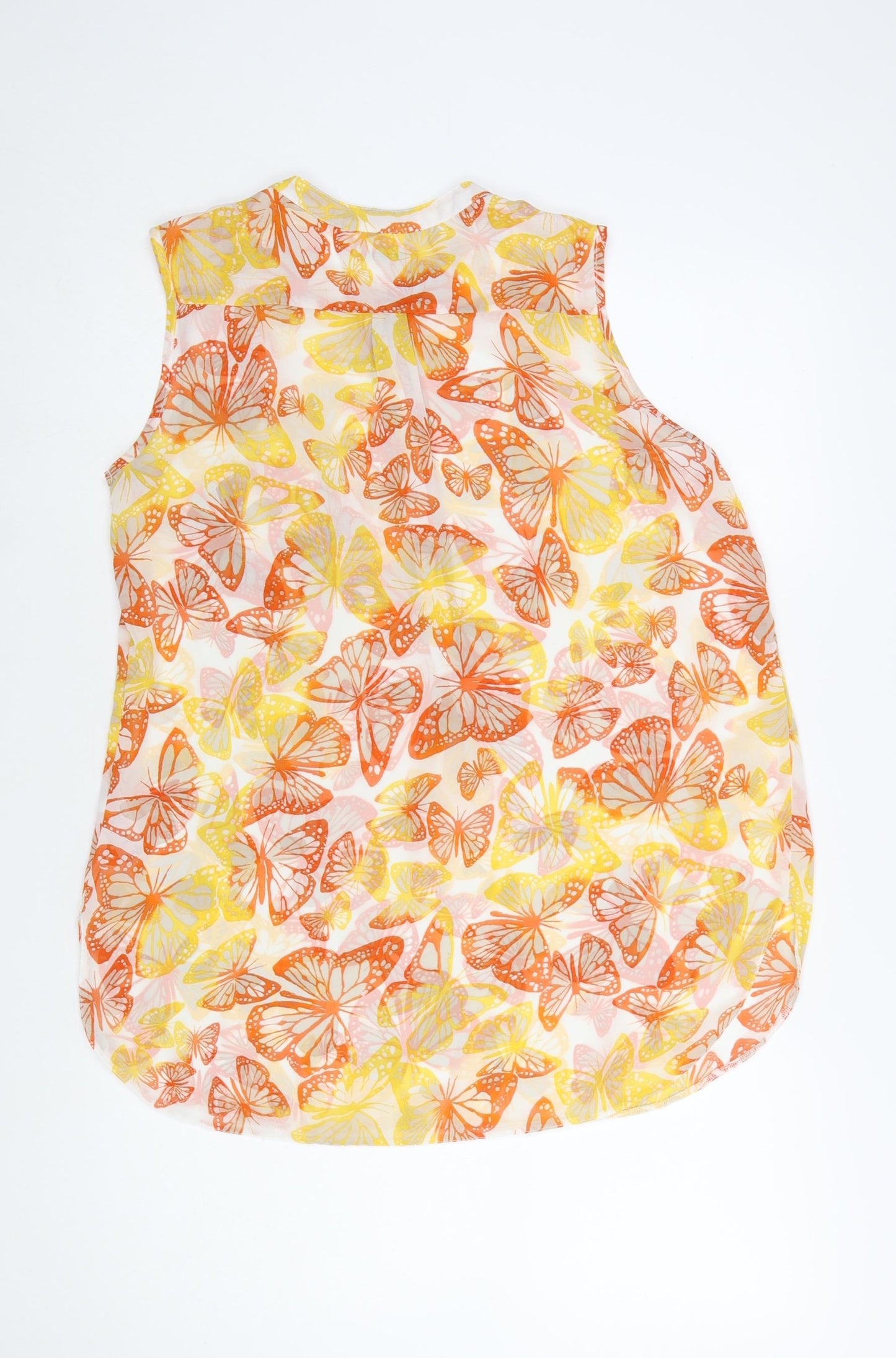Wallis Womens Multicoloured Butterfly Sleeveless Tunic Blouse M