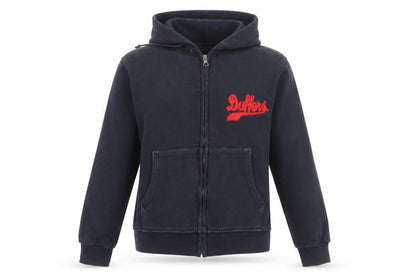 Duffer Sportswear Women's Navy Full Zip Hoodie Size 12