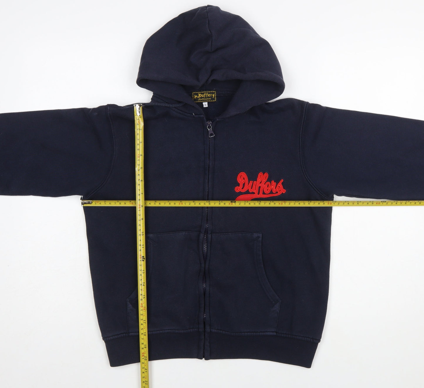 Duffer Sportswear Women's Navy Full Zip Hoodie Size 12