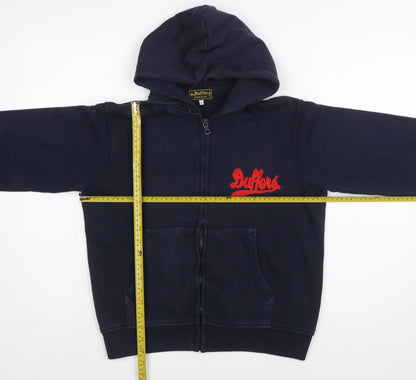 Duffer Sportswear Women's Navy Full Zip Hoodie Size 12