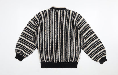 BHS Womens Multicoloured Striped Acrylic Knit Jumper Size 10-12
