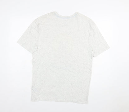 Marks and Spencer Men's Grey Papa Bear Graphic Cotton T-Shirt Small