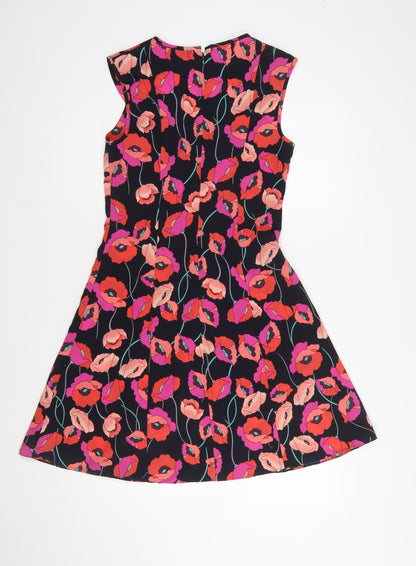 F&F Women’s Multicoloured Floral Sleeveless A-Line Dress Size 6