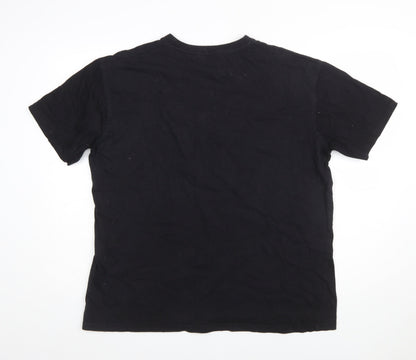 Stanley Workwear Men's Black Crew Neck Cotton Graphic T-Shirt XL