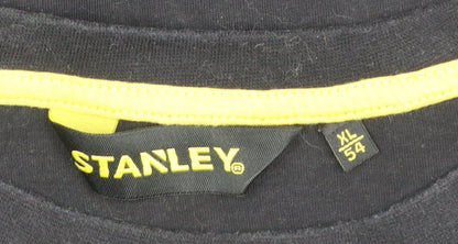 Stanley Workwear Men's Black Crew Neck Cotton Graphic T-Shirt XL