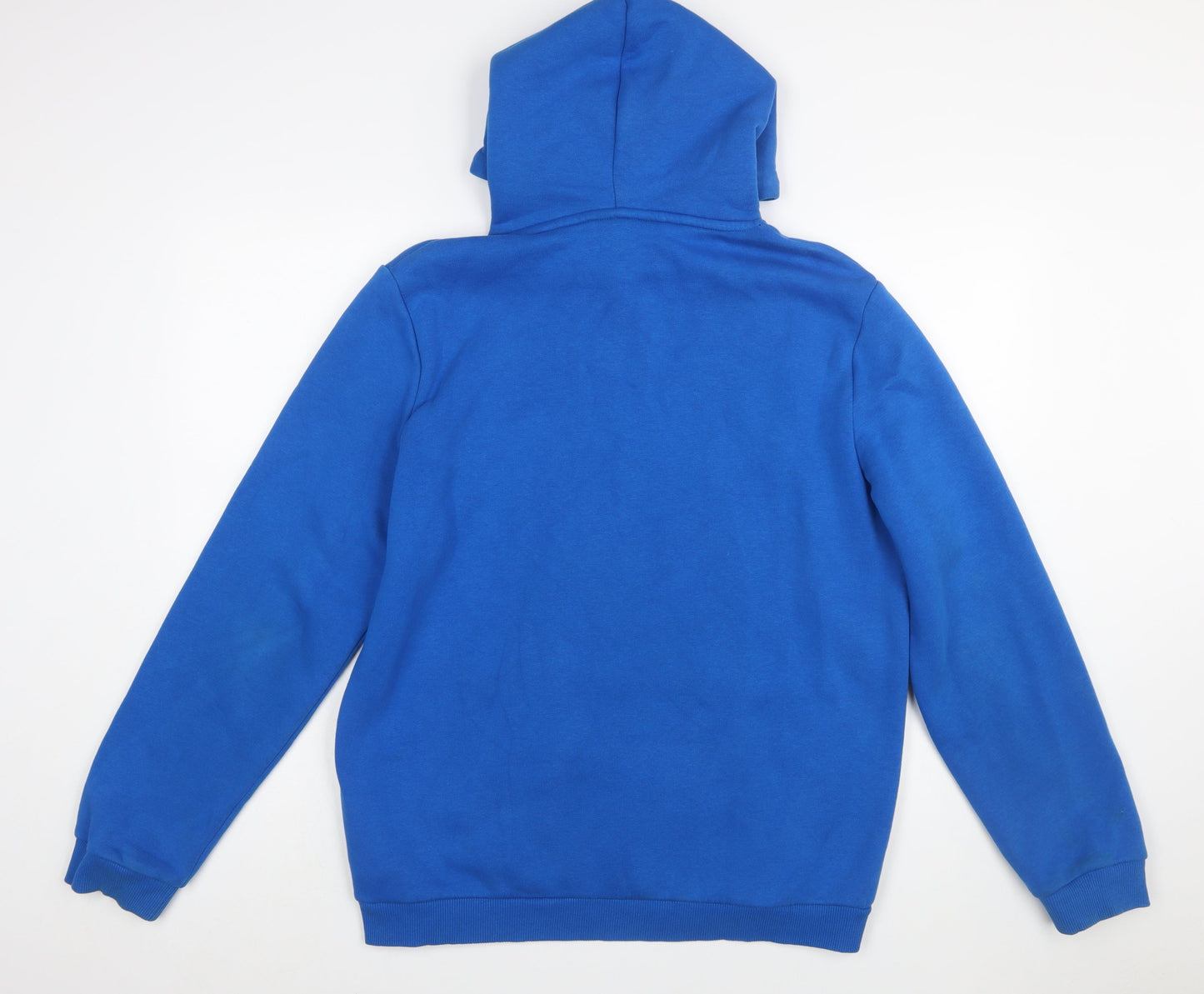 Supply & Demand Men's Blue Pullover Hoodie L Graphic Print NYC Style