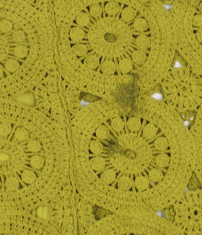 Next Women Green Crochet Cotton Midi Pencil Skirt Size M