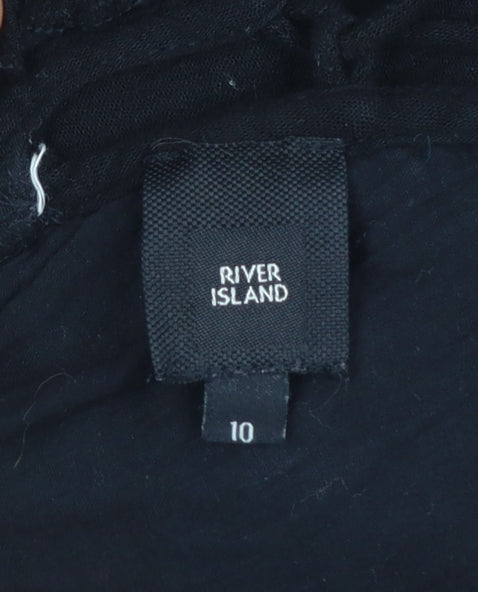 River Island Women’s Black Size 10 Sleeveless Mini Dress