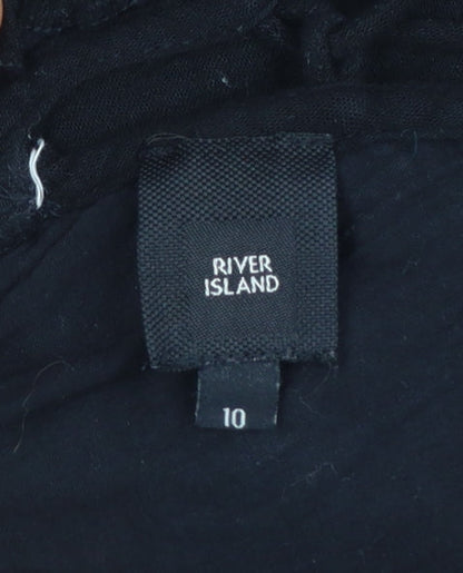 River Island Women’s Black Size 10 Sleeveless Mini Dress