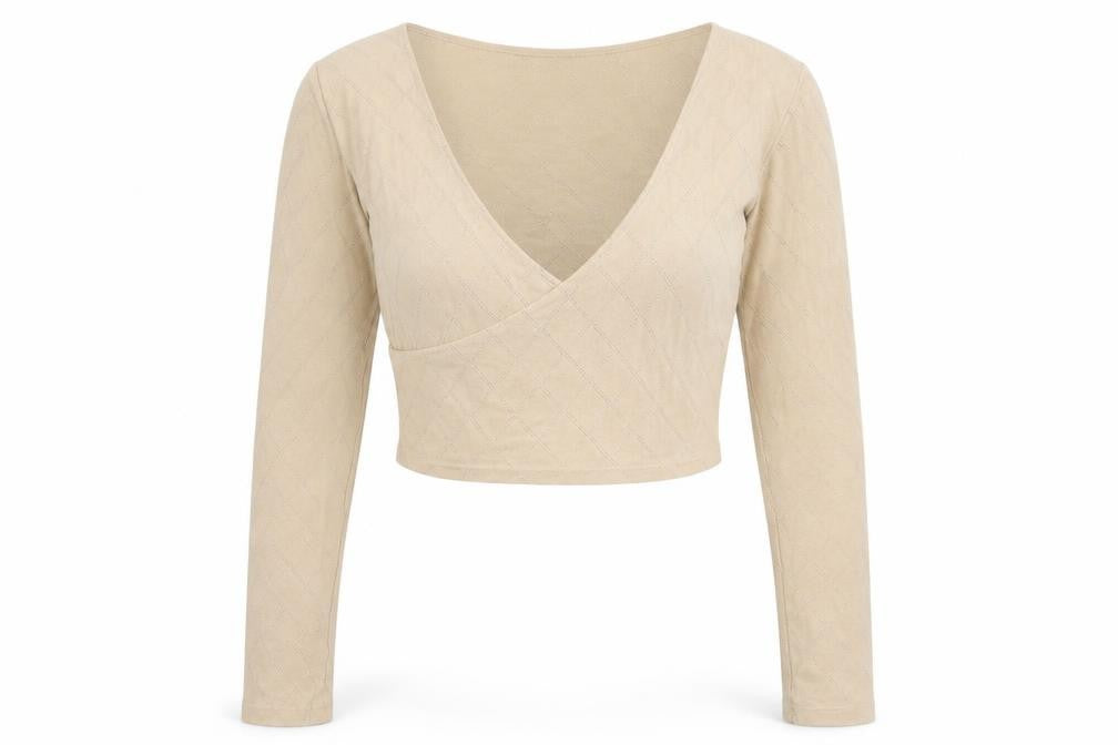 Urban Outfitters Women Beige V-Neck Knit Pullover Jumper Size M