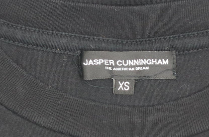 Jasper Cunningham Men's Black XS Graphic Crew Neck T-Shirt