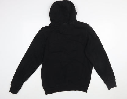 Everton Men Black S Pullover Hoodie Fleece Graphic Print