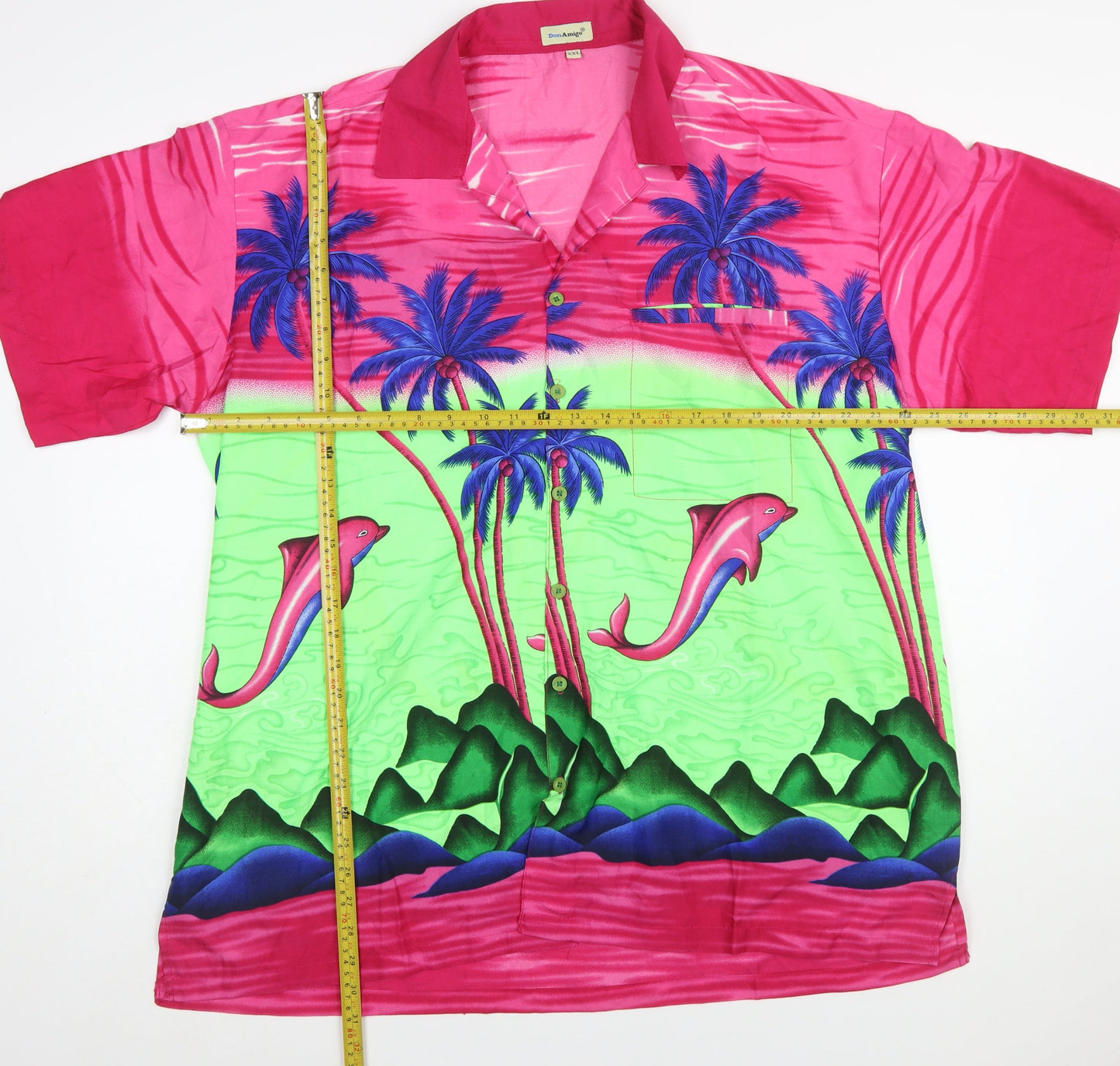 Don Amigo Men's Multicoloured 2XL Hawaiian Button-Up Shirt