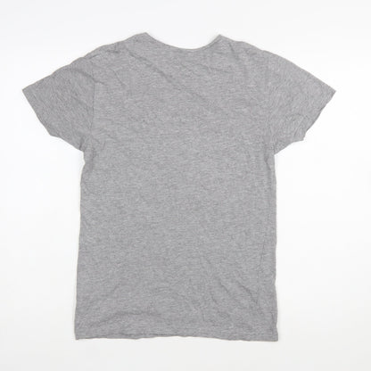 The Simpsons Women's Grey Short Sleeve Crew Neck T-Shirt Size S
