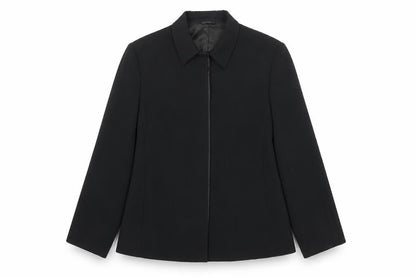 Next Women Black Poly Blazer UK 16 Lined Business Formal Jacket