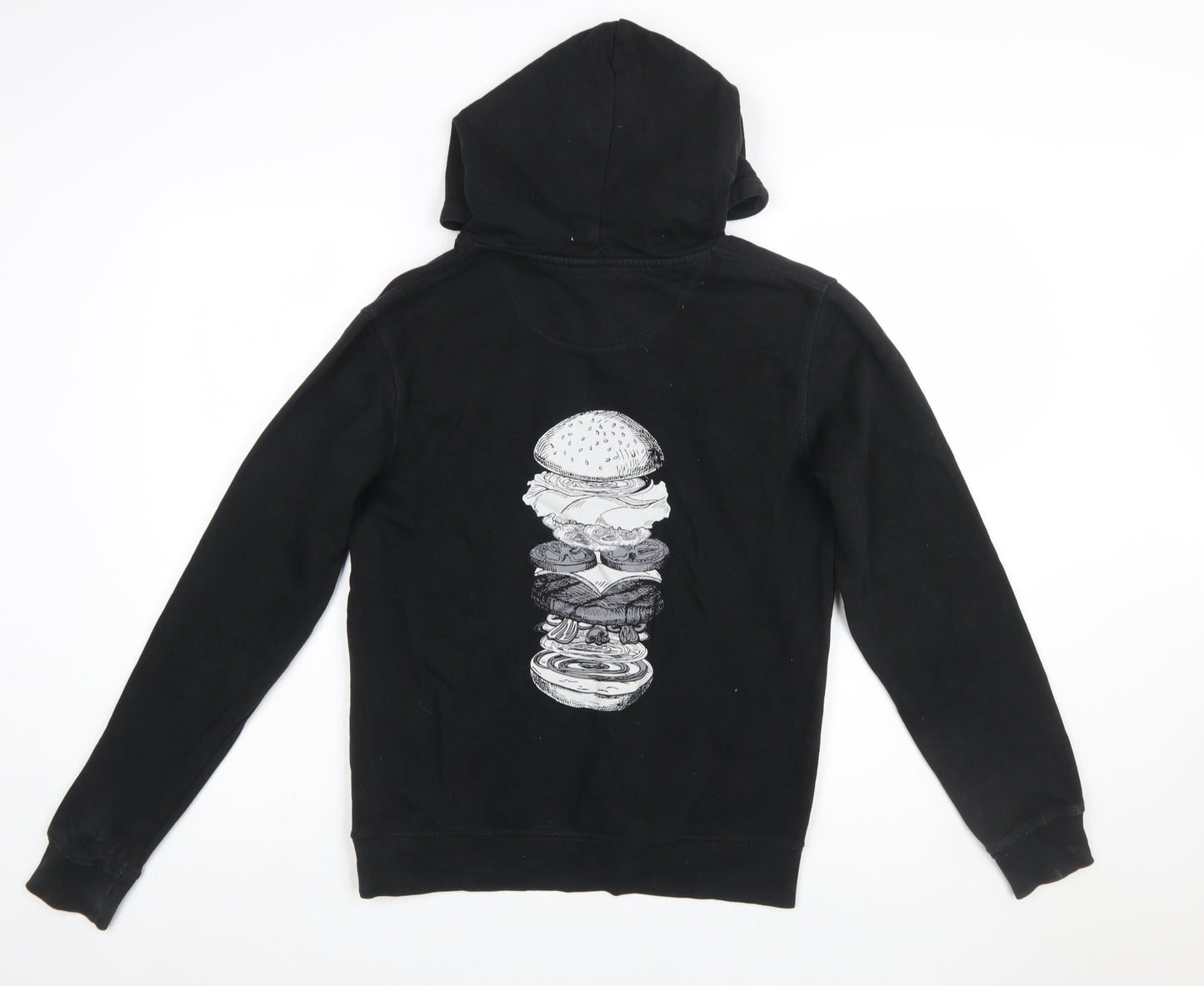 Five Guys Mens Black XS Pullover Hoodie Graphic Print