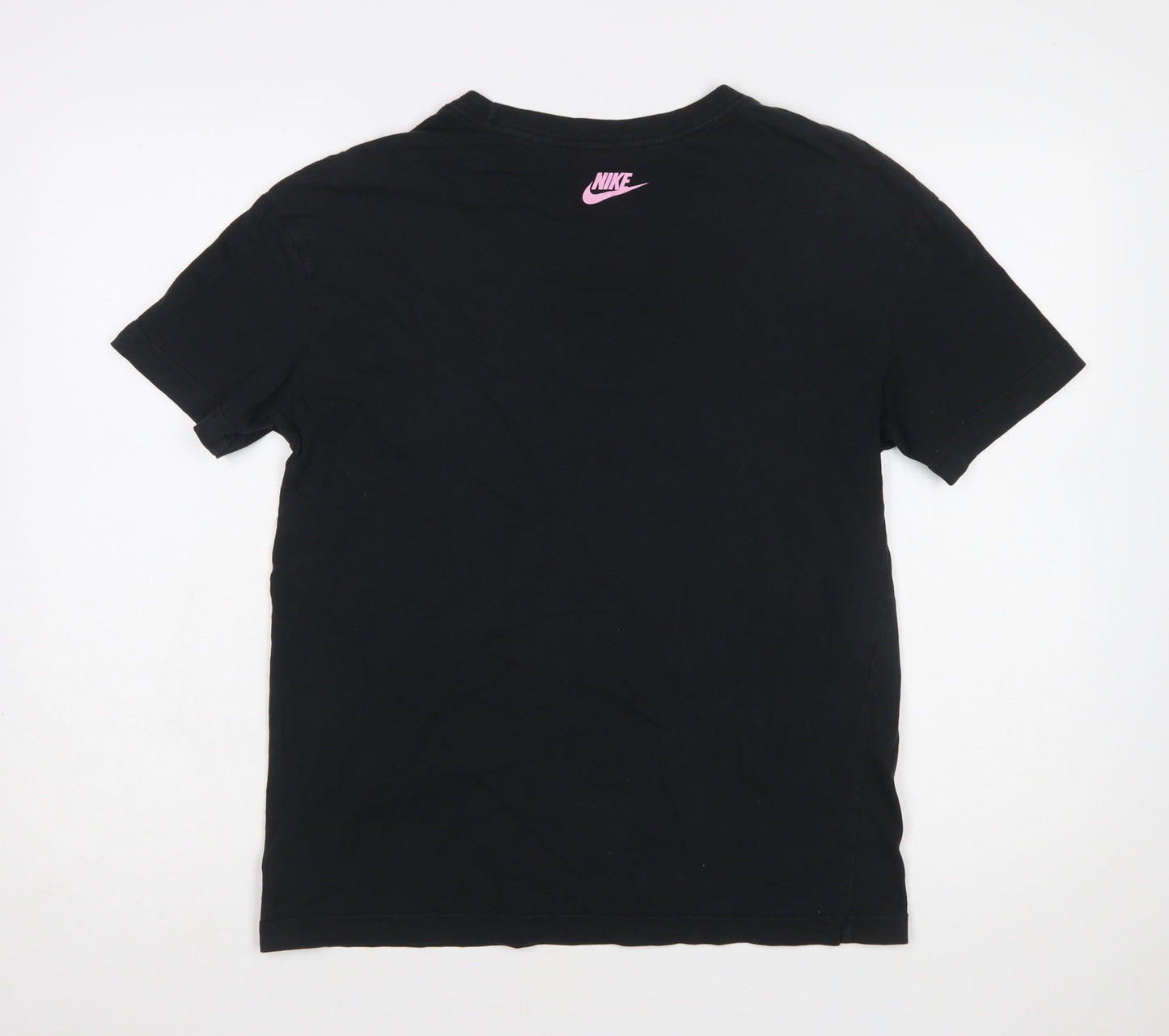 Nike Women’s Black Graphic Lips Print Cotton T-Shirt Size S