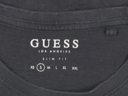Guess Women Black Slim Fit Cotton T-Shirt Size S