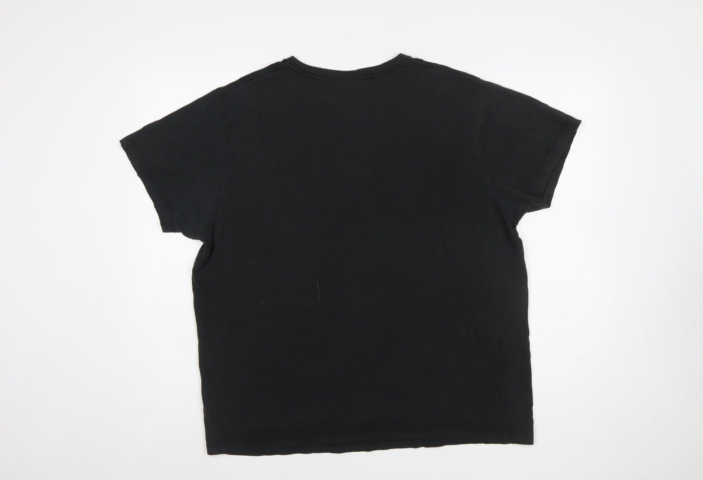 Bench Mens Black XL Graphic Print Crew Neck T-Shirt