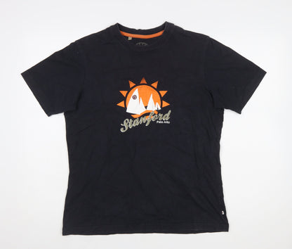 Monsoon Women’s Black Graphic Cotton T-Shirt Size M