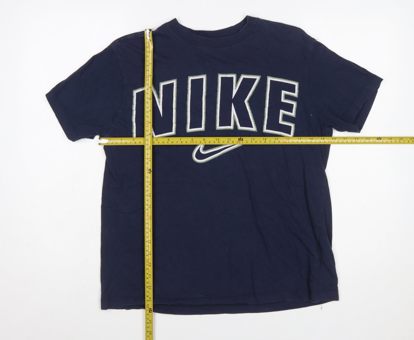 Nike Men's Blue Small Regular Fit Graphic Sports T-Shirt