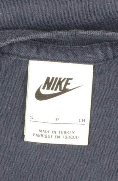 Nike Men's Blue Small Regular Fit Graphic Sports T-Shirt