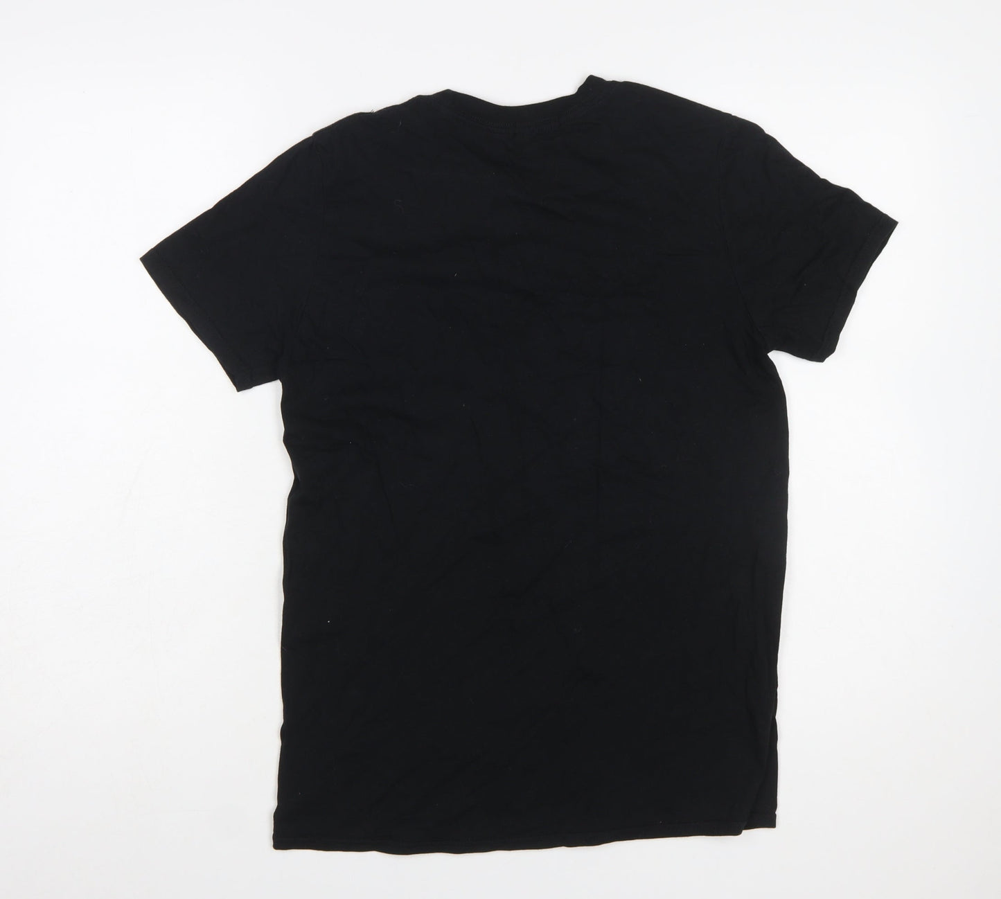 boohooMAN Men's Black OFFICIAL Graphic Cotton T-Shirt Size S