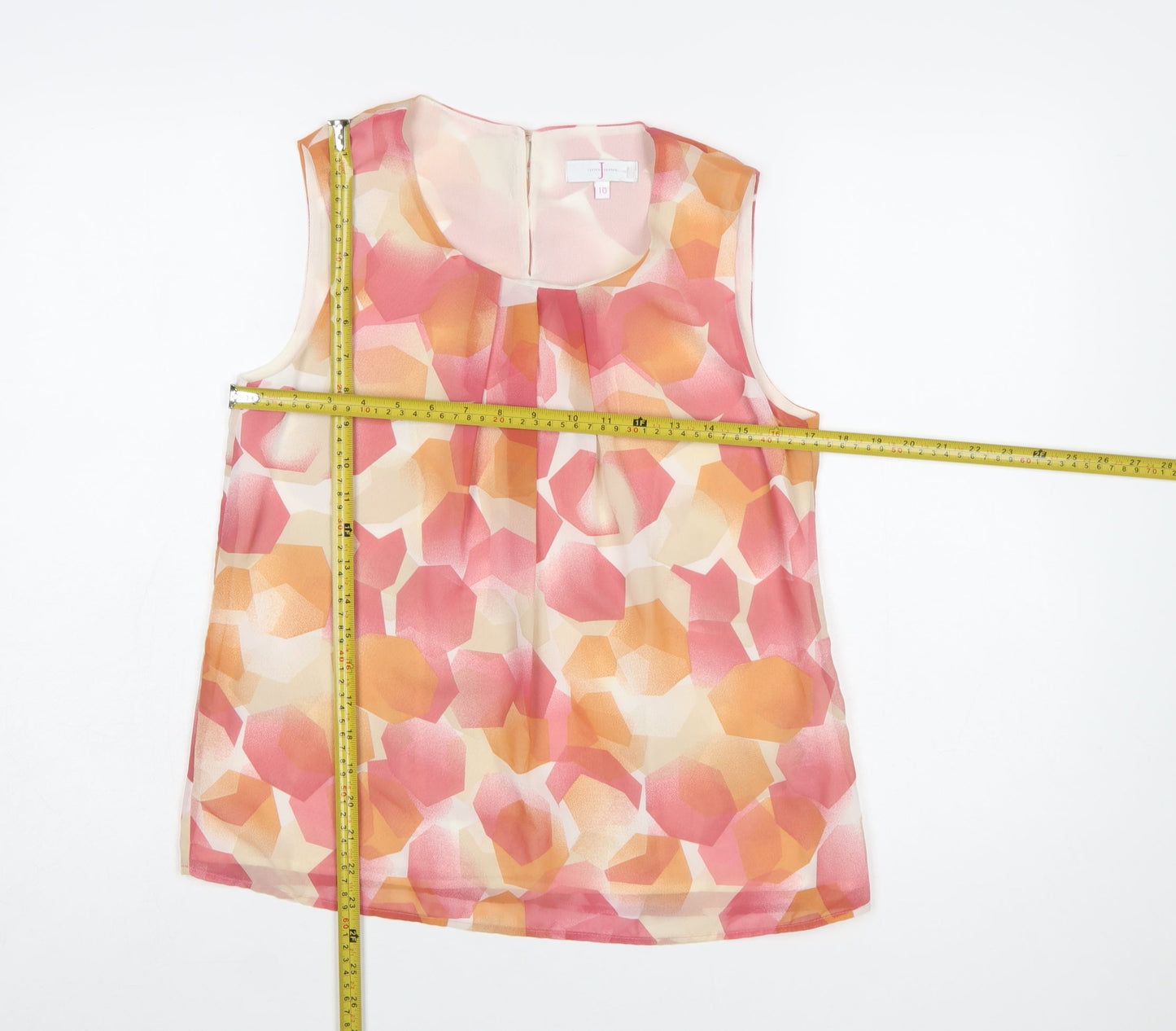 Jasper Conran Women’s Multicoloured Sleeveless Chiffon Blouse Size 10