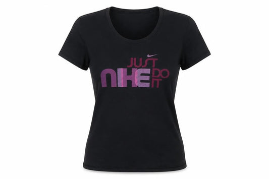 Nike Women's Black Crew Neck Fit Dry Sports T-Shirt Size M