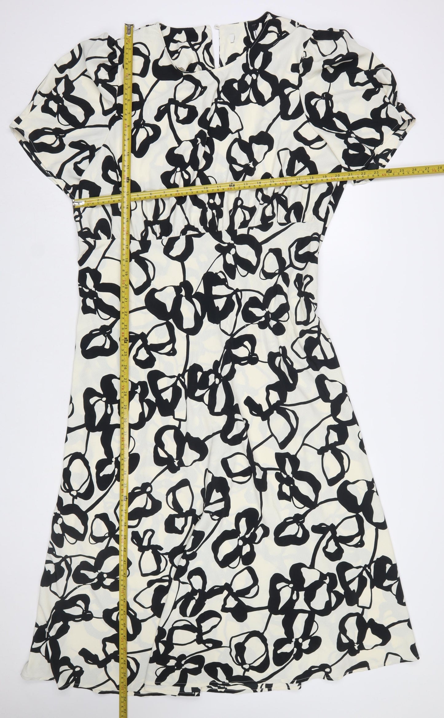 Marks and Spencer Women’s Black Floral Fit & Flare Dress Size 20
