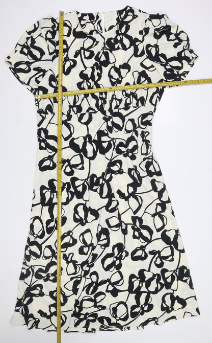 Marks and Spencer Women’s Black Floral Fit & Flare Dress Size 20